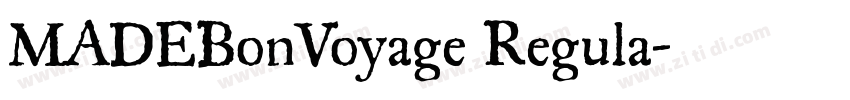 MADEBonVoyage Regula字体转换